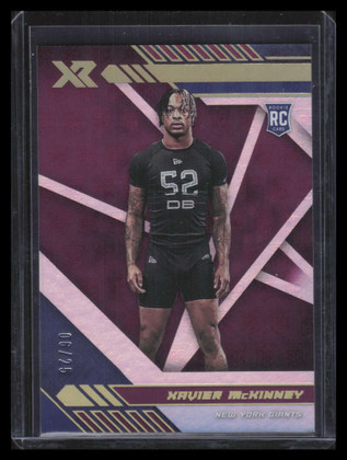 2020 Panini XR Purple 156 Xavier McKinney Rookie 6/25