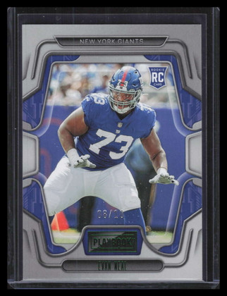 2022 Panini Playbook Green 165 Evan Neal Rookie 8/10