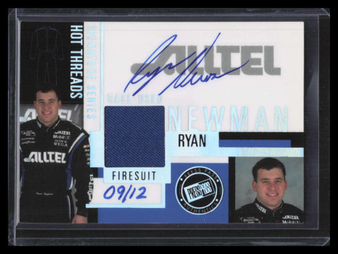 2004 Press Pass Premium Hot Threads Autographs Ryan Newman Firesuit Auto 9/12