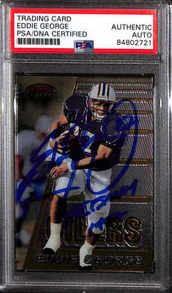 1996 Bowman's Best 170 Eddie George Rookie PSA/DNA Certified Authentic Auto