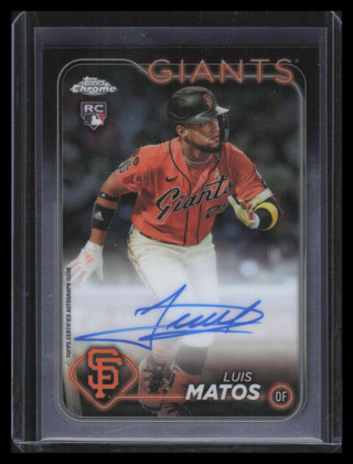 2024 Topps Chrome Rookie Autographs RALM Luis Matos Rookie Auto F05083