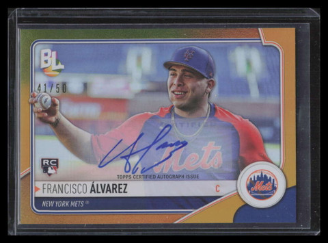 2023 Topps Big League Redemption Autographs Gold Francisco Alvarez RC Auto 41/50