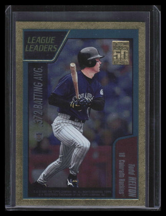 2001 Topps Gold 394 Todd Helton Nomar Garciaparra LL 875/2001 League Leaders