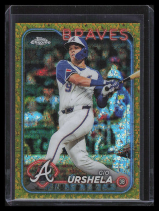 2024 Topps Chrome Update Gold Mini-Diamond Refractor usc198 Gio Urshela 19/50