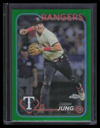 2024 Topps Chrome Green Refractor 214 Josh Jung 49/99