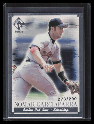 2001 Private Stock Silver Portraits 21 Nomar Garciaparra 273/290