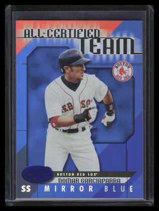 2002 Leaf Certified All-Certified Team Mirror Blue 7 Nomar Garciaparra 8/50