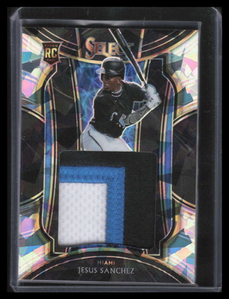 2021 Select Rookie Jumbo Swatch Cracked Ice 16 Jesus Sanchez Rookie Patch 14/25
