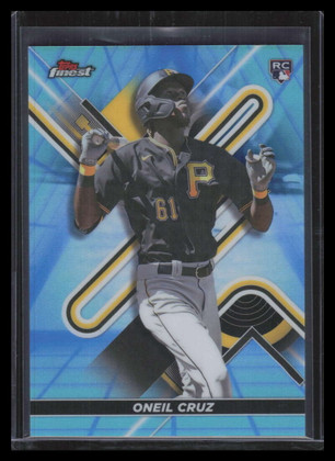 2022 Finest Blue Aqua Vapor Refractor 16 Oneil Cruz Rookie 238/250