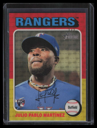 2024 Topps Heritage Chrome Superfractor 223 Julio Pablo Martinez Rookie 1/1