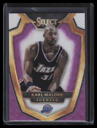 2014-15 Select Prizms Purple and White Refractor 169 Karl Malone PRE Premier