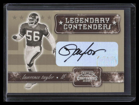 2001 Playoff Contenders Legendary Autographs 62 Lawrence Taylor Auto /52