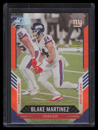 2021 Score First Down 64 Blake Martinez 7/10