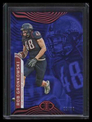 2023 Panini Chronicles Draft Picks Illusions Blue 24 Rob Gronkowski 29/99