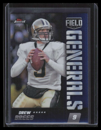 2024 Finest Field Generals Sky Blue Refractor fg28 Drew Brees 66/99