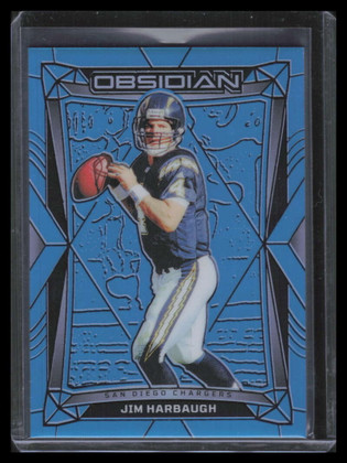 2024 Panini Obsidian Blue 110 Jim Harbaugh 8/25