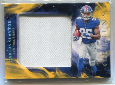 2019 Panini Origins Jumbo Jerseys Gold 29 Darius Slayton Rookie Patch 9/10