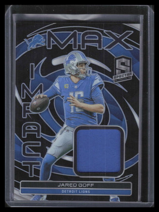 2023 Panini Spectra Max Impact Materials 17 Jared Goff Jersey 71/99