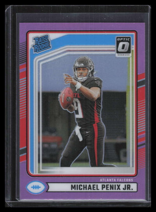 2024 Donruss Optic Rookies Preview Pink 308 Michael Penix Jr. RR Rated Rookie