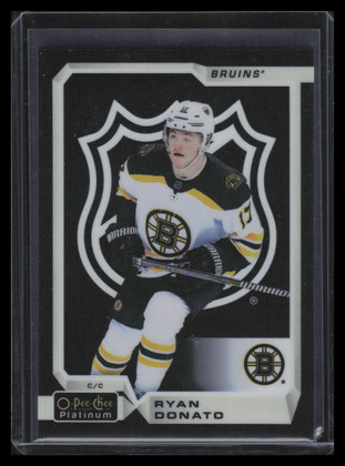 2018-19 O-Pee-Chee Platinum Black NHL Shield Refractor 155 Ryan Donato Rookie