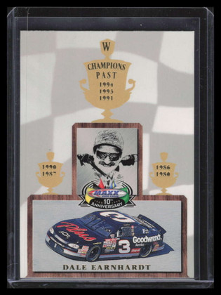 1998 Maxx 10th Anniversary Champions Past cp3 Dale Earnhardt
