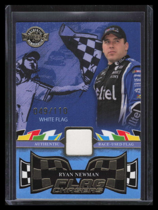 2006 Wheels High Gear Flag Chasers White fc6 Ryan Newman Race Flag 49/110