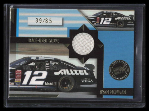 2002 Press Pass Stealth Race Used Glove Cars glc12 Ryan Newman Glove 39/85