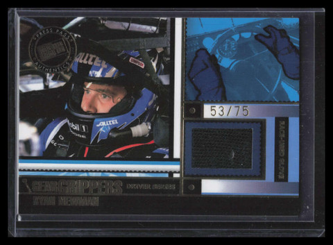 2005 Press Pass Stealth Gear Grippers Drivers ggd6 Ryan Newman Glove 53/75