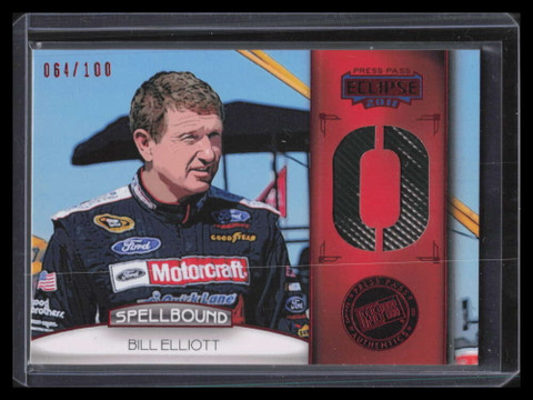2011 Press Pass Eclipse Spellbound Swatches sbbe5 Bill Elliott Tire 64/100