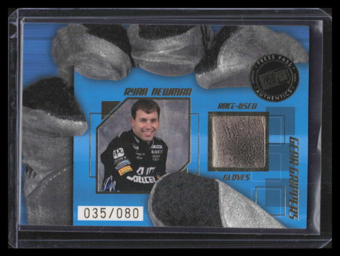2004 Press Pass Stealth Gear Grippers Drivers ggd6 Ryan Newman Glove 35/80