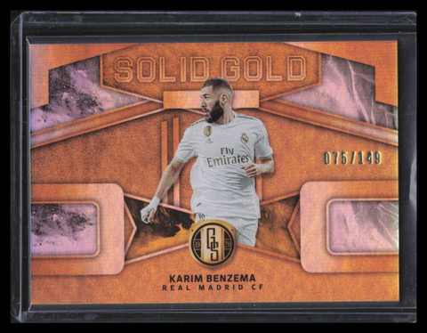2019-20 Panini FIFA Gold Standard Solid Gold 11 Karim Benzema 75/149