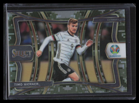 2020 Select UEFA Euro Prizms Camo Refractor 175 Timo Werner 34/49 Mezzanine