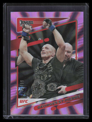 2022 Donruss UFC Holo Purple Laser 169 Georges St-Pierre 60/99