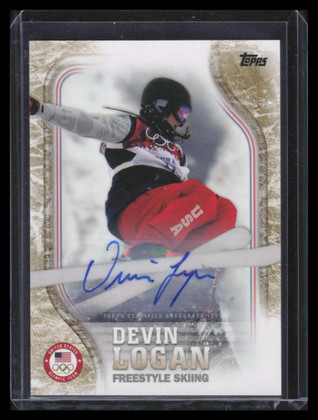 2018 Topps U.S. Olympic Team Autographs Gold usa19 Devin Logan Auto 1/25