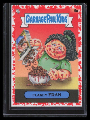 2021 Topps Garbage Pail Kids Food Fight Saucy Red 9a Flakey Fran 54/75