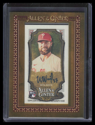 2024 Topps Allen and Ginter Framed Mini Autographs Weston Wilson RC Auto 149443