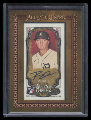 2024 Topps Allen and Ginter Framed Mini Autographs Reese Olson RC Auto 149737