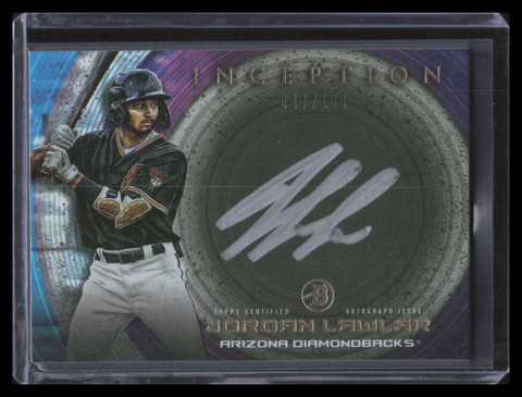 2022 Bowman Inception Silver Signings ISSJL Jordan Lawlar Rookie Auto 47/100