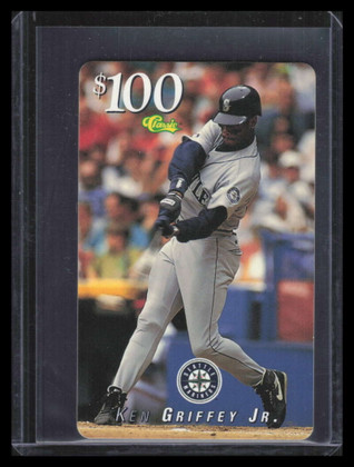 1997 Classic Phone Cards $100 Ken Griffey Jr. 149501