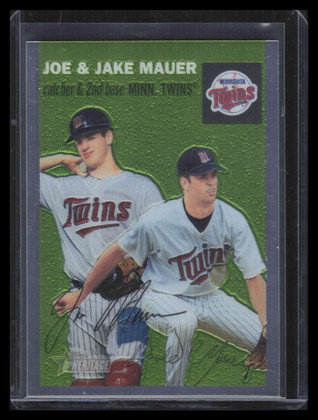 2003 Topps Heritage Chrome thc43 Mauer Brothers Jake Joe Mauer 550/1954