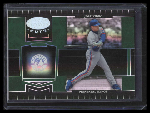 2004 Leaf Certified Cuts Marble Emerald 120 Jose Vidro 3/5