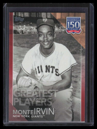 2019 Topps 150 Years of Professional Greatest Players Red gp47 Monte Irvin 7/10
