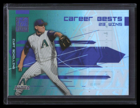 2003 Donruss Elite Career Bests 2 Curt Schilling WIN 6/23