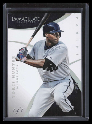 2015 Immaculate Collection Platinum 53 Torii Hunter 1/1