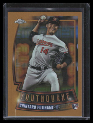 2023 Topps Chrome Youthquake Gold Refractor yq57 Shintaro Fujinami Rookie 5/50