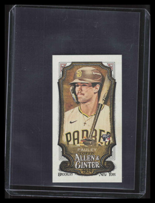 2024 Topps Allen and Ginter Mini Brooklyn Back 258 Graham Pauley Rookie 23/25