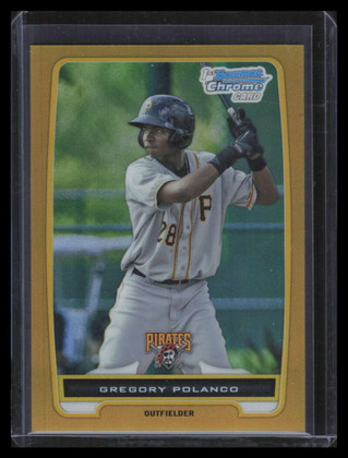 2012 Bowman Chrome Prospects Gold Refractor bcp182 Gregory Polanco Rookie 44/50