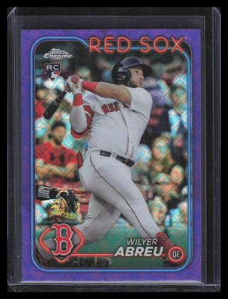 2024 Topps Chrome Logofractor Purple Refractor 165 Wilyer Abreu Rookie 234/250