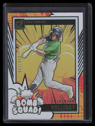 2024 Donruss Bomb Squad Holo 8 Jackson Holliday Rookie 38/199