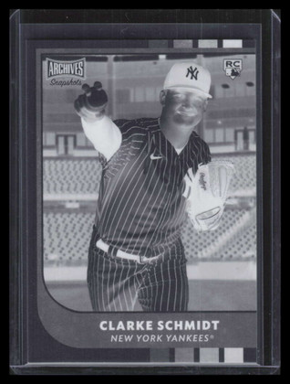 2021 Topps Archives Snapshots Negative Inverse 24 Clarke Schmidt Rookie 6/25